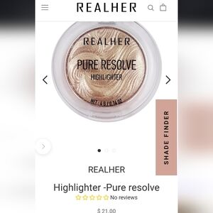 RealHer Pure Resolve Highlighter - Champagne Gold